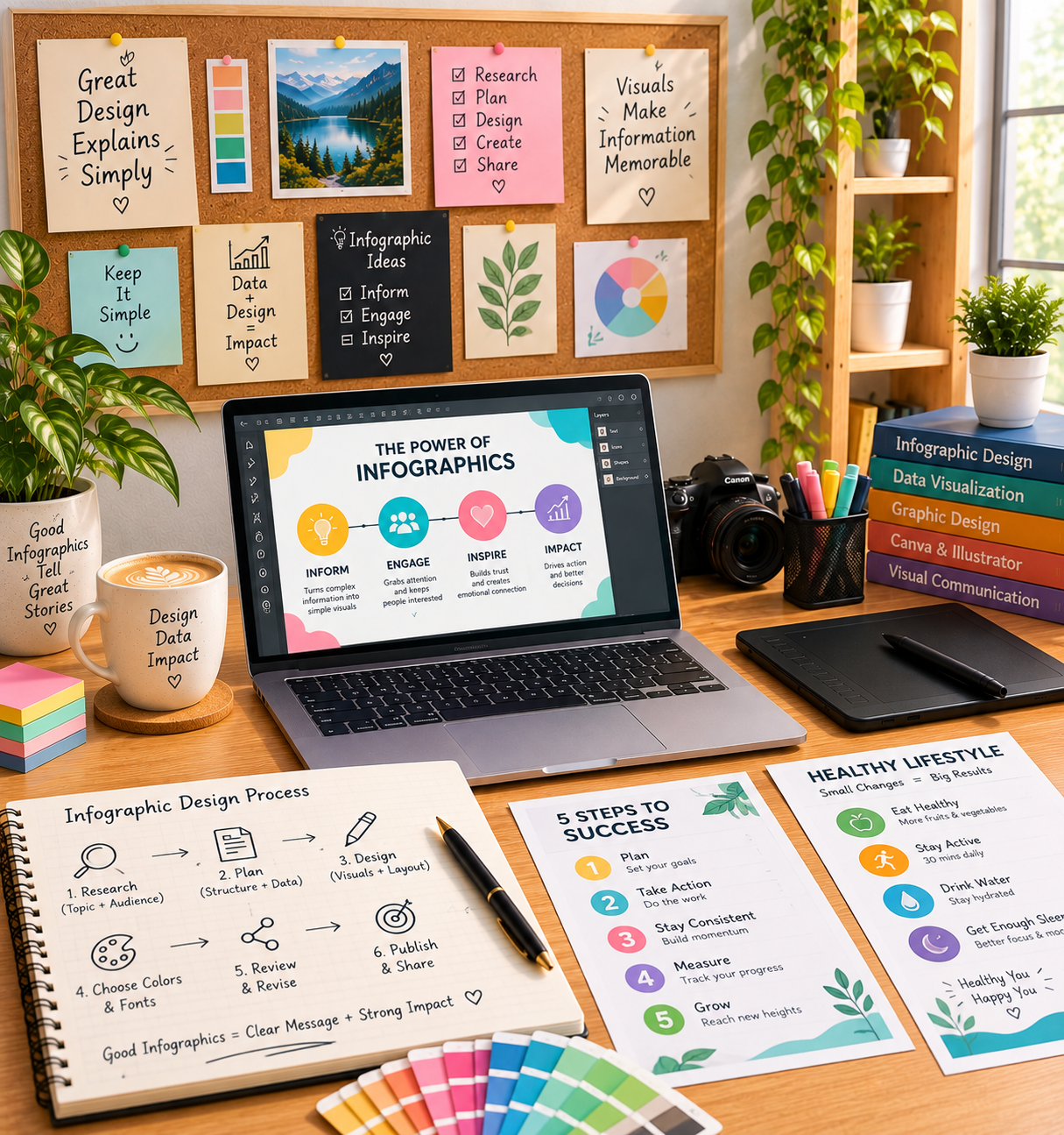 Infographic copy and visual storytelling process